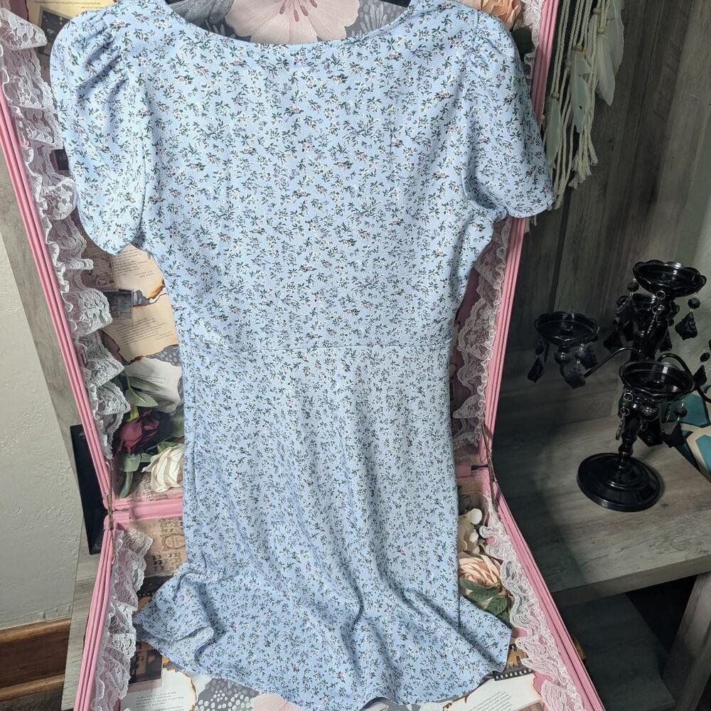 Levis blue floral babydoll dress - Picture 3 of 4